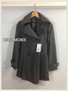 新品タグ付き 定価11550円■CECIL MCBEE セシルマクビー■トレンチコート レディース チャコールグレー: M☆T-352