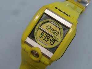 ★CASIO G-8100A 腕時計 イエロー系 G-SHOCK クォーツ デジタル カシオ Gショック ライトOK 電池交換済み 93939★！！