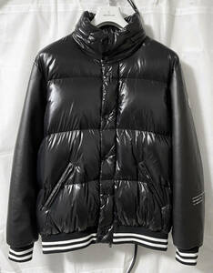 MONCLER FRGMT HIROSHI FUJIWARA QUINLAN モンクレール フラグメント ダウンジャケット スタジャン レザー FRAGMENT サイズ5*GENIUS