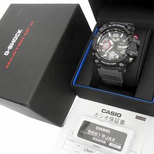 美品 定価53,900◇CASIO G-SHOCK MASTER OF G-LAND MUDMASTER GWG-100-1A8JF マッドマスター メンズ腕時計 取説 ケース 箱付 1円スタート