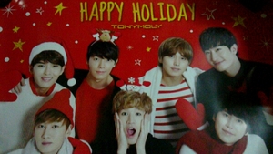 SUPER JUNIOR-M 2013 Tony Moly クリスマス A3 ポスター 非売品 即決 キュヒョン ドンへ ウニョク リョウク ヘンリー チョウミ