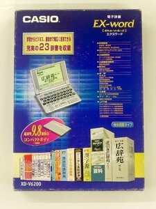 【訳あり・長期保管品】CASIO/カシオ 電子辞書 EX-Word/エクスワード 完全収録タイプ XD-V6200