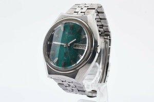 稼働品 セイコー エルニクス ラウンド デイデイト カットガラス 0703-7080 自動巻き メンズ 腕時計 SEIKO