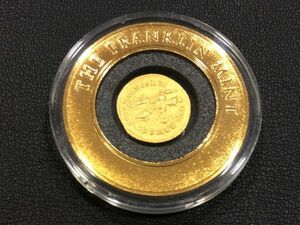 BBC-1010【 フランクリンミント アルカディウス ソリデュス 金貨 古代ローマ ケース付き アンティーク TEH FRANKLIN MINT