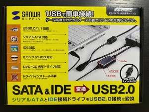 SANWA サンワサプライ IDE&SATA-USB変換ケーブル USB-CVIDE2