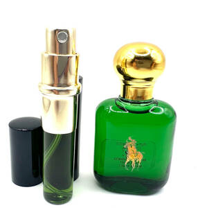 ★ラルフローレン香水・Polo Ralph Lauren Green EDT. 7ml入 Bottle with a Bonus(+3.5mlアトマイザー特別オマケ付)・未使用