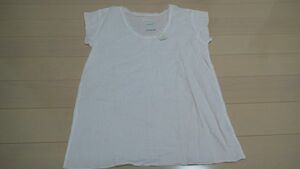 (138)新品日本製綿100％インナーシャツ（Ｌ）ホワイト