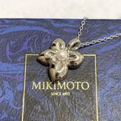 MIKIMOTO silver925 パールネックレス　フラワー　真珠　花