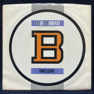 ◆US盤EP/BAD COMPANY/THIS LOVE/TELL IT LIKE IT IS◆