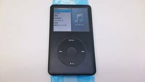 美品 iPod classic 80GB ブラック(外装一式 HDD バッテリー新品) 第6世代 MB147J 動作品 本体