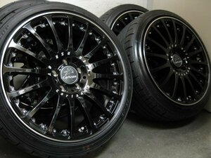 ■美品中古■カールソン1/16RSR GT BlackEdition 18インチ＆225/40R18 4本セット■BENZ AクラスBクラスW176/W246/C117■