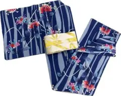 【S1303】夏着物 浴衣 紫陽花 青 単品販売♪