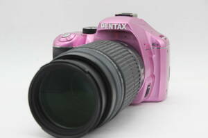 【返品保証】 【便利な単三電池で使用可】ペンタックス Pentax K-x ピンク 55-300mm ED デジタル一眼 ボディレンズセット s7958