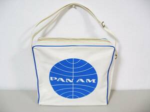 1960年代 中古 パンナムバッグ(Pan Am)正方形 白色(女性用) #263