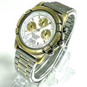 ☆1000円スタ!☆ORIENT YOU TRY CHRONOGRAPH WATER RESIST 10 BAR オリエント メンズ 腕時計 WristWatch Vintage 簡易クリーニング済 RL T2