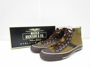 [即日発送]★美品★ BUZZ RICKSON’S バズリクソンズ William Gibson ATHLETIC SHOES ハイカットスニーカー BR01594 Size9 カーキ 331