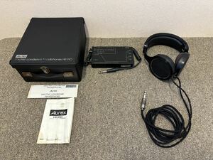 【希少品/動作確認済】 Aurex HR-910 オーレックス 東芝 東京芝浦電気 元箱付 STAX等と同じエレクトレットコンデンサーヘッドホン ②