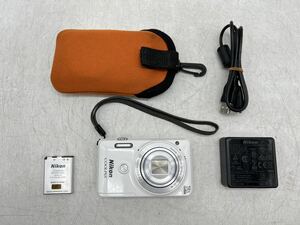 【1円スタート】Nikon COOLPIX S6900 ホワイト コンパクトデジタルカメラ バッテリー・ACアダプター付き ニコン DM0507N
