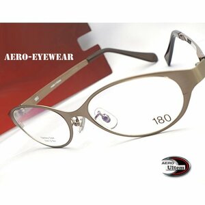 【眼鏡一式 度付レンズセット】★designメガネ★ AERO eyewear Brown ULTEM 超タフ・超軽量 度付き/度なし/伊達メガネ/【メガネ通販】