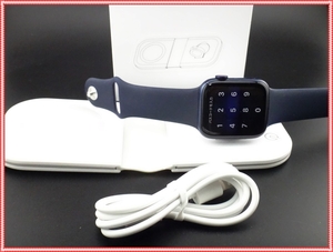 【高額付属品付き】Apple Watch Series 6 GPS+Cellularモデル 44mm M09A3J/A [ディープネイビースポーツバンド]　セルラーモデル　A2376