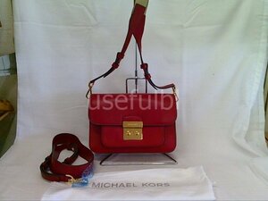 【MICHAEL KORS】　マイケルコース　ショルダーバッグ　ハンドバッグ　レッド　赤系　30T7GS9L3L　レディース　SY02-T46★★