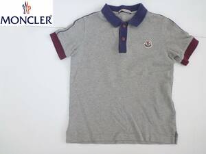 美品 MONCLER モンクレール★キッズ 紺×ボルドー×白　モンクレールジャパン　半袖ポロシャツ　6（116㎝）