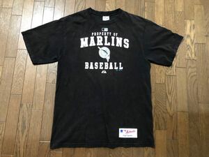 ★MLB AUTHENTIC オーセンティック Tシャツ★MAJESTIC マジェスティック★FLORIDA MIAMI MARLINS フロリダ マイアミ マーリンズ★M★