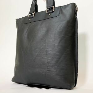 良品！ LOUIS VUITTON エピ カバ ジュール M50112 レザー ビジネスバッグ トートバッグ A4収納可能 ブラック レザー ルイヴィトン