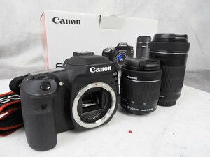 ☆CANON キャノン EOS 80D ダブルズームレンズキット デジタル一眼レフカメラ 箱付き ☆中古☆