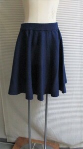 マウジー　moussy　ニットスカート　ネイビー　紺　サイズ1