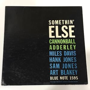 47 WEST 63rdラベル 深溝 耳付 MONO US盤CANNONBALL ADDERLEY / SOMETHIN’ ELSE on BLUE NOTE RECORDS MILES DAVIS グロスコーティングJKT