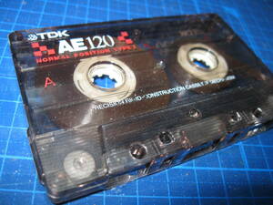 使用済み　中古　 カセットテープ　ｔｄｋ　ae120　Type1　ノーマル　120分 　1本　爪あり　No.1011