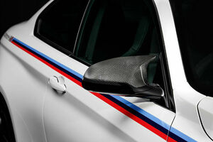 BMW M3 F80 2014年7月～2019年9月 純正部品 カーボンミラーハウジング カバー トリム リアルカーボン 右ハンドル車用 左右セット 未使用