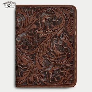 【名作】RRL Hand-Tooled Leather Portfolio OS ダブルアールエル ハンドツールド レザー ポートフォリオ クラッチバッグ カービング