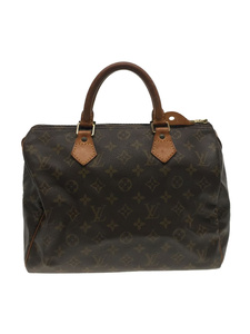 LOUIS VUITTON◆スピーディ30_モノグラム_BRW/PVC/BRW/M41526/ヌメ革シミ・ヨゴレ有