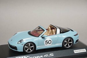 ミニチャンプス PMA 1/43 Porsche ポルシェ 911 (992) Targa 4S #50 ブルー Heritage Design Edition ディーラー特注 WAP0209110NTRG