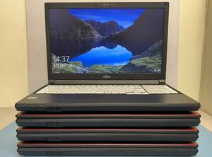 中古ノートパソコン ４台セット ★Windows10★Fujitsu Core i5-10310U/@2.21GHz/8GB/SSD 240GB/15インチ以上★