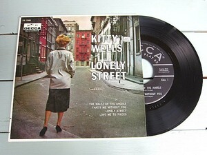 KITTY WELLS★LONELY STREET DECCA ED 2584★200417t3-rcd-7インチレコードカントリーUS盤50