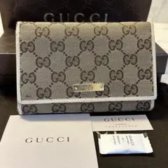 超良品‼️ グッチ　GUCCI 財布　二つ折り　折り財布　GGキャンバス