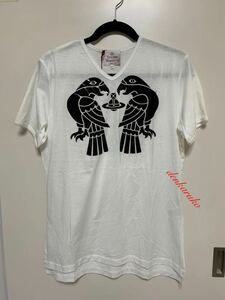 未使用タグ付☆Twin Eaglesツインイーグルス☆Vネック　Tシャツ　XLサイズ☆Vivienne Westwood☆ヴィヴィアン☆イタリー製☆コットン100％