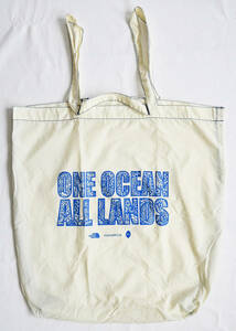 【2013年頃限定ノベルティ/非売品/激レア】nanamica / ONE OCEAN ALL LANDS トートバッグ/ホワイト/THE NORTH FACE パープルレーベル