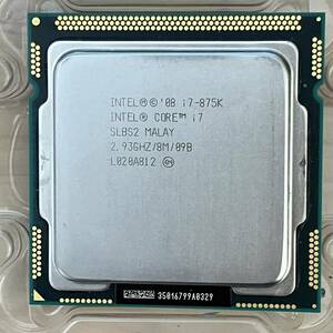 Intel Core i7 875K SLBS2 2.93GHz 4Core-8Thread LGA1156 インテル CPU