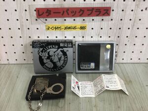 3-◇ZIPPO ジッポ ライター 限定品 ルパン三世 30th ANNIVERSARY 30周年記念 手錠タイプ LIMITED No.17547 サビ汚れ有 石がなく回りません