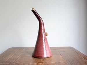 アンティーク雑貨 オブジェ ヴィンテージ デザイン 陶器 オイルランプ 華道 花瓶 キャンプ ポット 一輪挿し フラワーベース