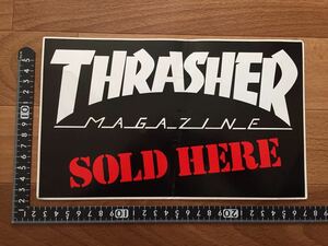 レア！80s THRASHER MAGAGINE 非売品 ディーラー用 スラッシャーマガジン オールド スケートボード ビンテージ ステッカー デッドストック