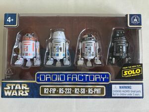 レア starwars スターウォーズ スターツアーズ ドロイド ファクトリー ロボット robot R5-232 R2-S8 4体セット フィギュア 3.75インチ