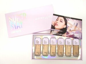 [即日発送]★未使用★ MAYBELLINE メイベリン SUPER STAY LUMI-MATTE SPステイ ルミマット リキッドファンデーション 35ml 6色セット 331