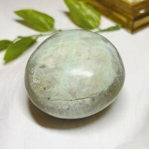 【E6757】グリーンムーンストーン＊マダガスカル＊Green moonstone