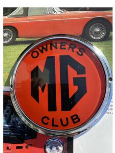 中古◆MGグリルバッジ MG OWNERS CLUB◆MGミゼット◆BLMC/BMC/MGB/MGミジェット/MGA/MGTF/MGRV8/MGF/ADO16/MGZR/MGメトロ/MG1100/1300
