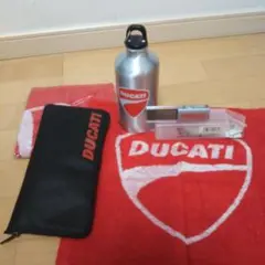 DUCATIドゥカティ ノベルティ、時計、アルミ缶、タオル×2エコバッグセット